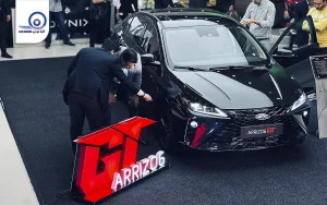 رونمایی از آریزو ۶ جی تی در آسیا خودرو
